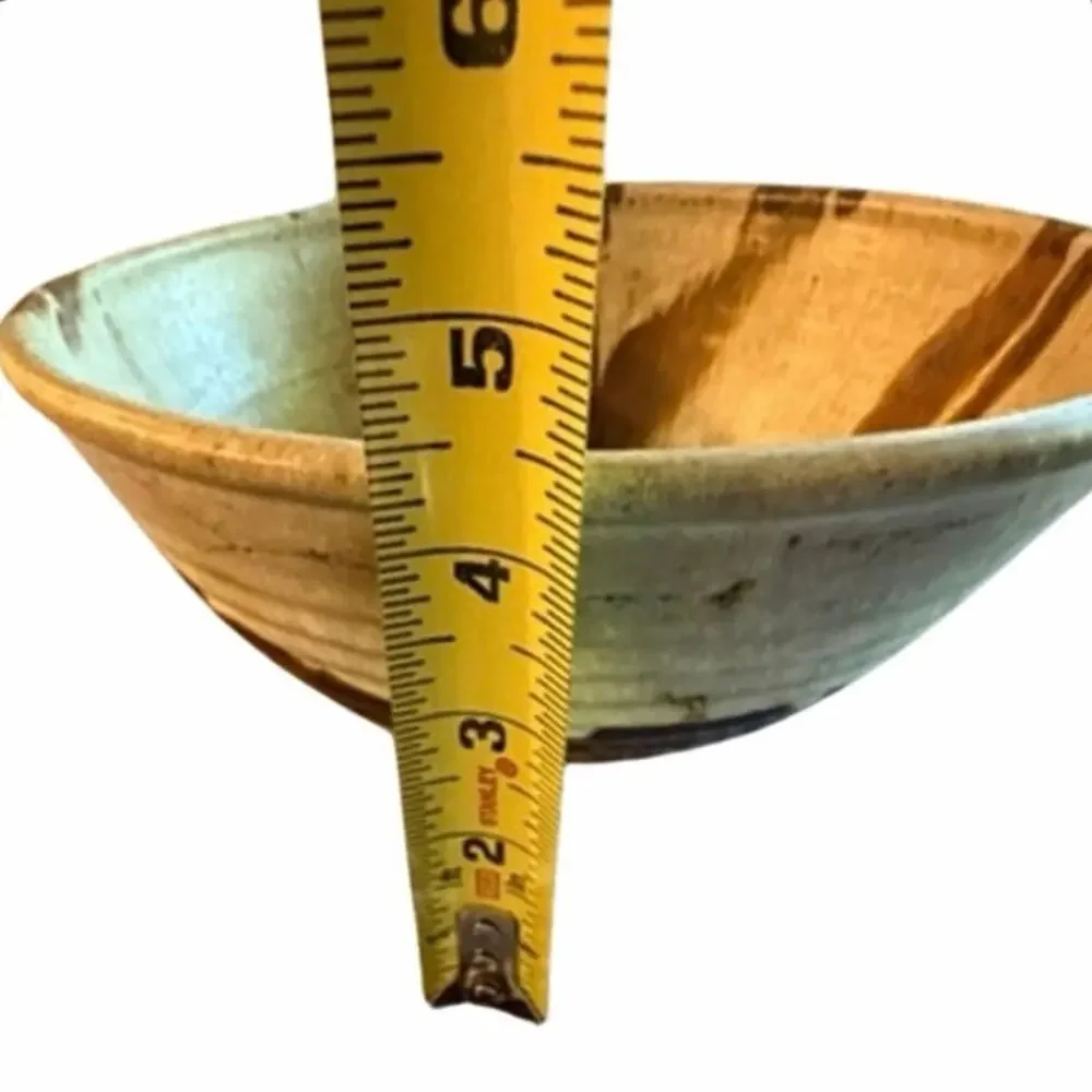 Vintage Robinson Signed Studio Pottery Stoneware Bowl 9